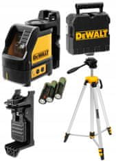 DeWalt Zelený křížový laser 20m DeWALT DW088CG + stativ 75-184cm DeWALT DE0881T