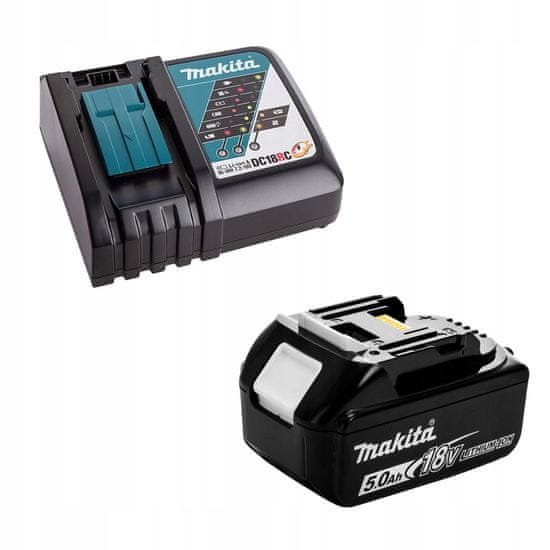 Makita Sada akumulátorů Makita DC18RC+BL1850B 5Ah BL1850B + nabíječka DC18RC