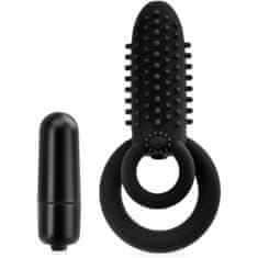 XSARA Erekční kroužek s vibracemi - turbo masáž klitorisu - 71144616