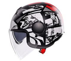 AGV ETERES E2206 HISTORY MATT BLACK/WHITE/RED vel. L