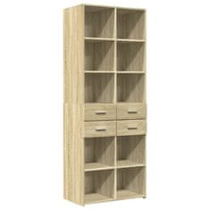 Vidaxl Skříň highboard dub sonoma 70 x 42,5 x 185 cm kompozitní dřevo