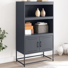 Vidaxl Skříň highboard olivově zelená 68,5 x 38,5 x 107 cm ocel