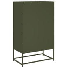 Vidaxl Skříň highboard olivově zelená 68 x 39 x 111,5 cm ocel