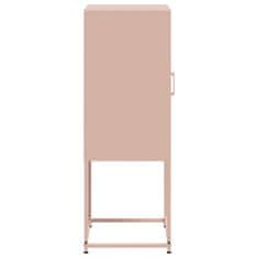 Vidaxl Skříň highboard růžová 36 x 39 x 107 cm ocel