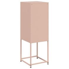 Vidaxl Skříň highboard růžová 36 x 39 x 107 cm ocel