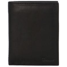 Delami Pánská praktická kožená peněženka Eugenio, černá
