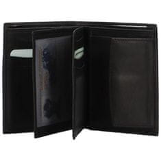 Delami Pánská praktická kožená peněženka Eugenio, černá