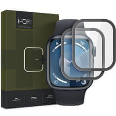 Hofi Hybrid 2x ochranné sklo na Apple Watch 7 / 8 / 9 45mm, černé