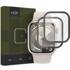 Hofi Hybrid 2x ochranné sklo na Apple Watch 7 / 8 / 9 41mm, černé