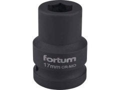 Fortum Hlavice nástrčná (4703017) hlavice nástrčná rázová, 3/4“, 17mm, L 52mm, CrMoV