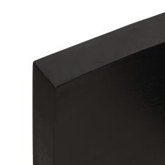 Vidaxl Koupelnová deska tmavě hnědá 100x50x(2-6) cm ošetřený masiv