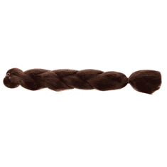Soulima Syntetické hnědé copánky na vlasy, délka 60 cm, hmotnost 0,089 kg