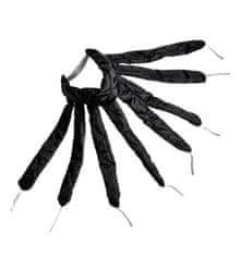 For Fun & Home Čelenka na natáčení vlasů Chobotnice, černá, saténový materiál, 50 cm
