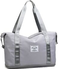 Camerazar Příruční cestovní taška RYANAIR, šedá, nylonová, XXL velikost