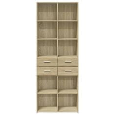 Vidaxl Skříň highboard dub sonoma 70 x 42,5 x 185 cm kompozitní dřevo