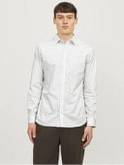 Jack&Jones Pánská košile JJJOE Slim Fit 12260131 White (Velikost S)
