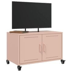 Vidaxl TV skříňka růžová 68 x 39 x 43,5 cm ocel