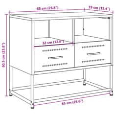 Vidaxl TV skříňka antracitová 68 x 39 x 60,5 cm ocel