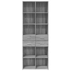 Vidaxl Skříň highboard šedá sonoma 70 x 42,5 x 185 cm kompozitní dřevo