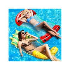 JOKOMISIADA Nafukovací matrace Houpací síť na vodu, model ananas pro bazén a pláž SP0760