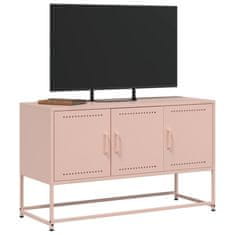 Vidaxl TV skříňka růžová 100,5 x 39 x 60,5 cm ocel