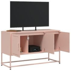 Vidaxl TV skříňka růžová 100,5 x 39 x 60,5 cm ocel