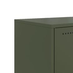 Vidaxl Skříň highboard bílá 36 x 39 x 107 cm ocel