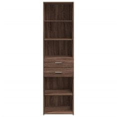 Vidaxl Skříň highboard hnědý dub 50 x 42,5 x 185 cm kompozitní dřevo