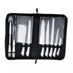 LEBULA Royalty Line RL-K10HL: 10 Pieces Stainless Steel Knife Set with Carrying Case