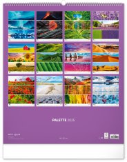 Presco Publishing NOTIQUE Nástěnný kalendář Paleta 2025, 48 x 56 cm
