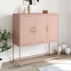 Vidaxl Skříň highboard růžová 100,5 x 39 x 107 cm ocel