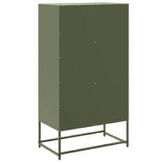 Vidaxl Skříň highboard olivově zelená 68,5 x 38,5 x 123,5 cm ocel