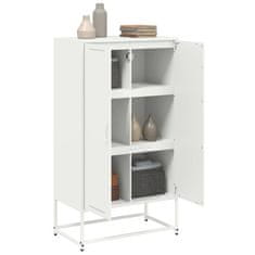 Vidaxl Skříň highboard růžová 68,5 x 38,5 x 123,5 cm ocel