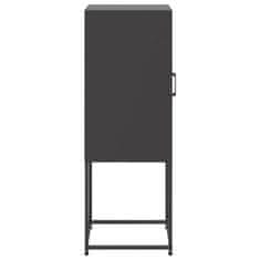 Vidaxl Skříň highboard černá 36 x 39 x 107 cm ocel