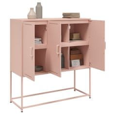 Vidaxl Skříň highboard růžová 100,5 x 39 x 107 cm ocel