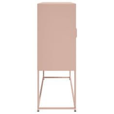 Vidaxl Skříň highboard růžová 100,5 x 39 x 107 cm ocel