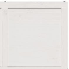 Vidaxl Posuvné dveře bílé 80 x 208 cm masivní borové dřevo