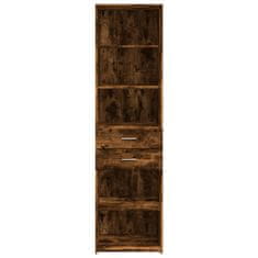 Vidaxl Skříň highboard kouřový dub 50 x 42,5 x 185 cm kompozitní dřevo