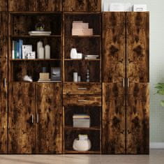 shumee vidaXL Skříň highboard kouřový dub 50 x 42,5 x 185 cm kompozitní dřevo