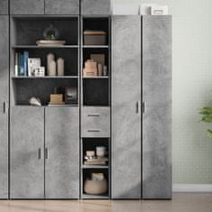 shumee vidaXL Skříň highboard betonově šedá 30x42,5x185 cm kompozitní dřevo