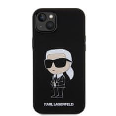 Karl Lagerfeld NFT silikonový kryt pro iPhone 15 Plus Černá