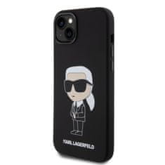 Karl Lagerfeld NFT silikonový kryt pro iPhone 15 Plus Černá