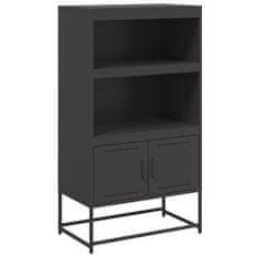 Vidaxl Skříň highboard černá 68,5 x 38,5 x 123,5 cm ocel