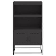 Vidaxl Skříň highboard černá 68,5 x 38,5 x 123,5 cm ocel