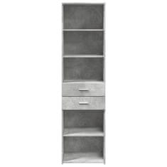 Vidaxl Skříň highboard betonově šedá 50x42,5x185 cm kompozitní dřevo