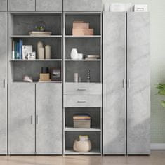 shumee vidaXL Skříň highboard betonově šedá 50x42,5x185 cm kompozitní dřevo