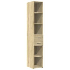 Vidaxl Skříň highboard dub sonoma 30 x 42,5 x 185 cm kompozitní dřevo