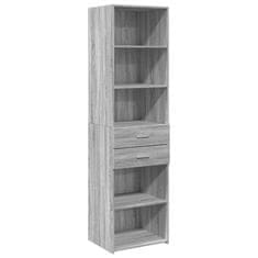 Vidaxl Skříň highboard šedá sonoma 50 x 42,5 x 185 cm kompozitní dřevo