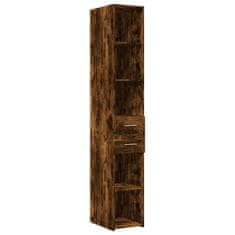 Vidaxl Skříň highboard kouřový dub 30 x 42,5 x 185 cm kompozitní dřevo