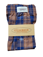 Climber 3100-HNE2 hnědé pánské popelínové trenýrky Barva: hnědá, Velikost: 2XL